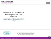Tablet Screenshot of daubenmiresprinting.com